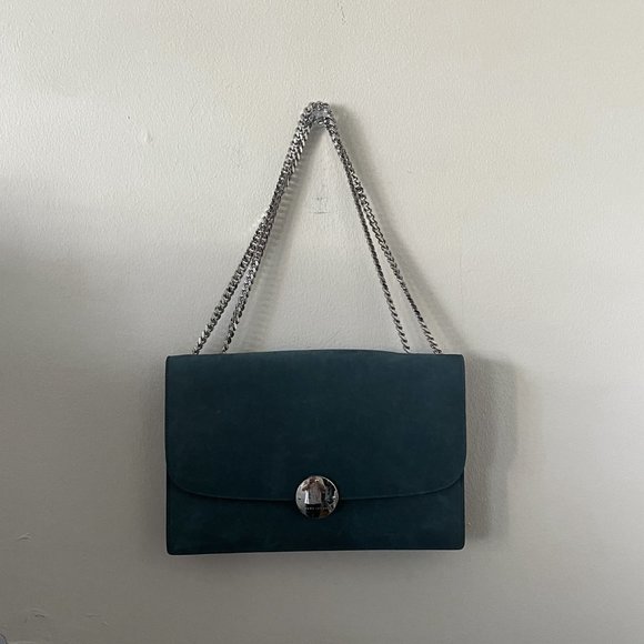 Marc Jacobs Handbags - Marc Jacobs Big Trouble Teal Suede Bag